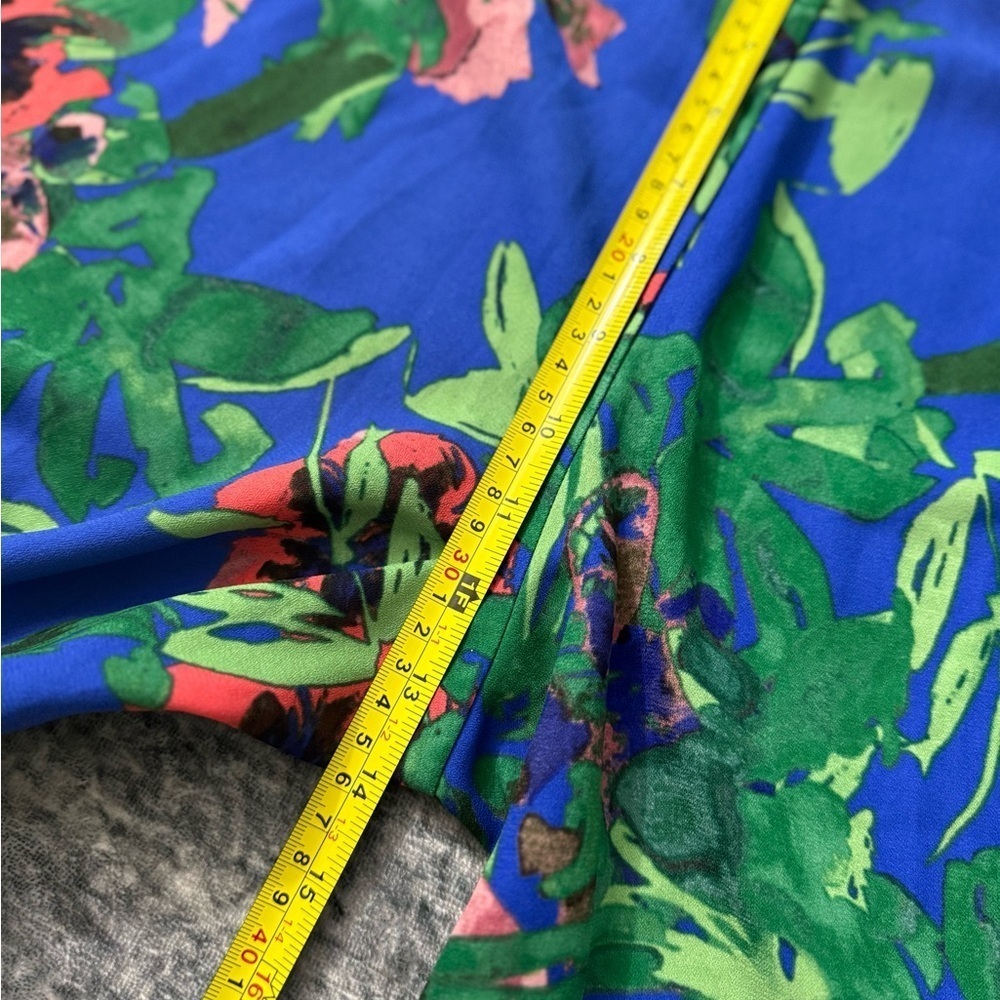 RACHEL Rachel Roy Blue and Green Wide Leg Pants Size 2 - Picture 8 of 10